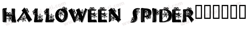 Halloween Spider字体转换